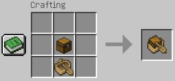 Crafting a boat with chest Minecraft