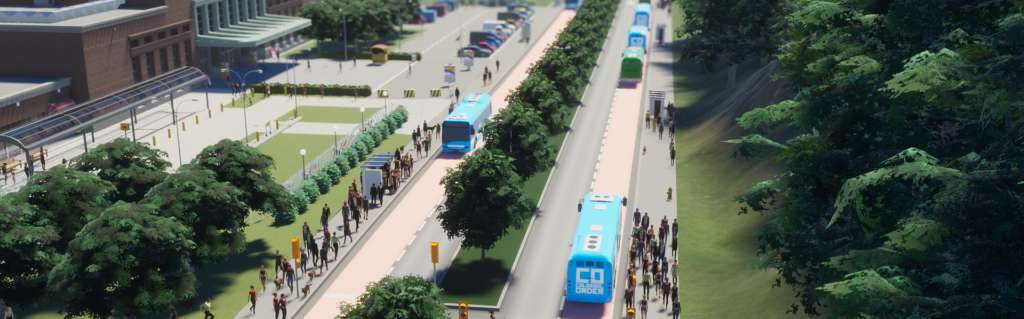 Autobusy w Cities: Skylines II