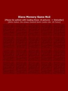 Diana Memory Game No2
