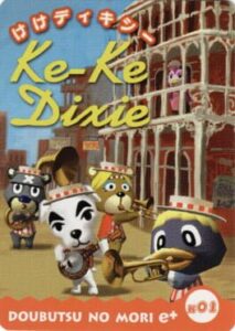 Doubutsu no Mori e+: Mura Melo Card - K01: Ke-Ke Dixie