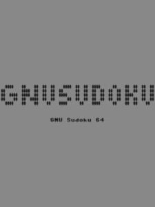 GNU Sudoku 64