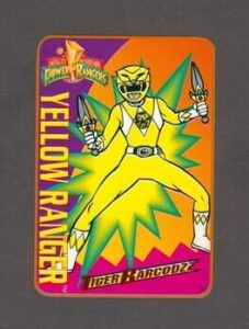 Mighty Morphin Power Rangers: Tiger Barcodzz - 22: Yellow Ranger