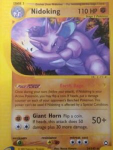 Pokémon-e TCG: Aquapolis - Nidoking
