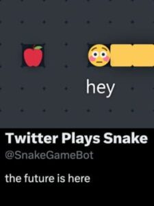 Twitter Plays Snake